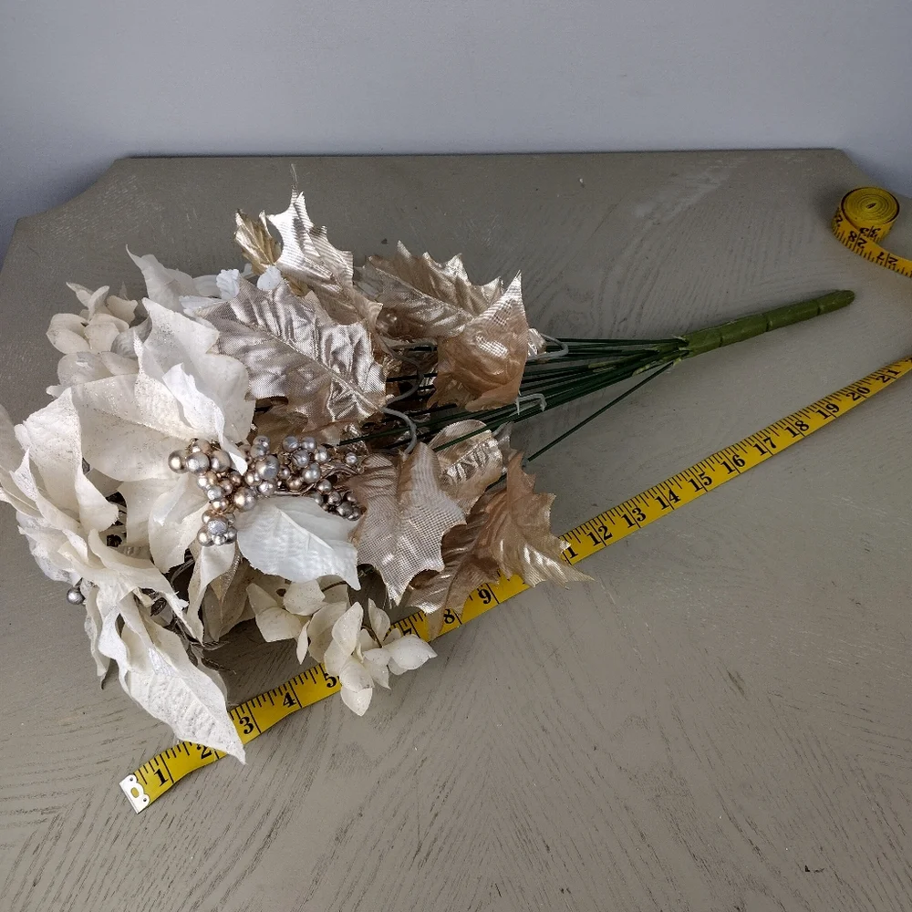 Elegant Cream and Gold Floral Arrangement